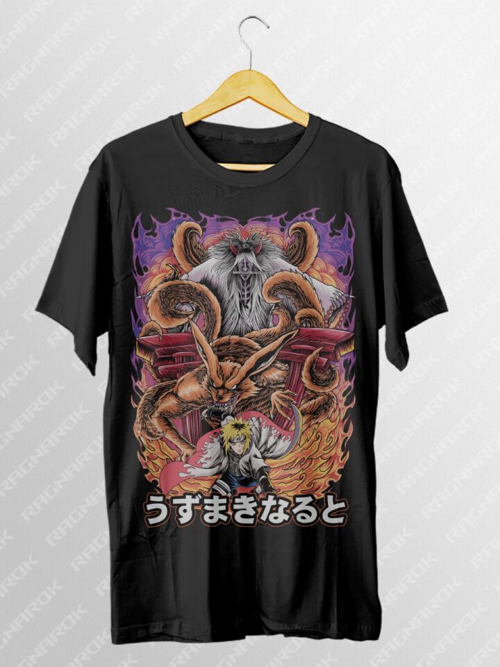Epic Naruto T-Shirt Design - Uzumaki Naruto & Tailed Beasts