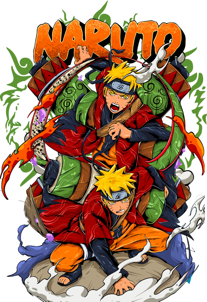 Dynamic Naruto T-Shirt Design